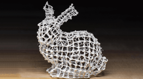 Printing Arbitrary Meshes with a 5DOF Wireframe Printer
