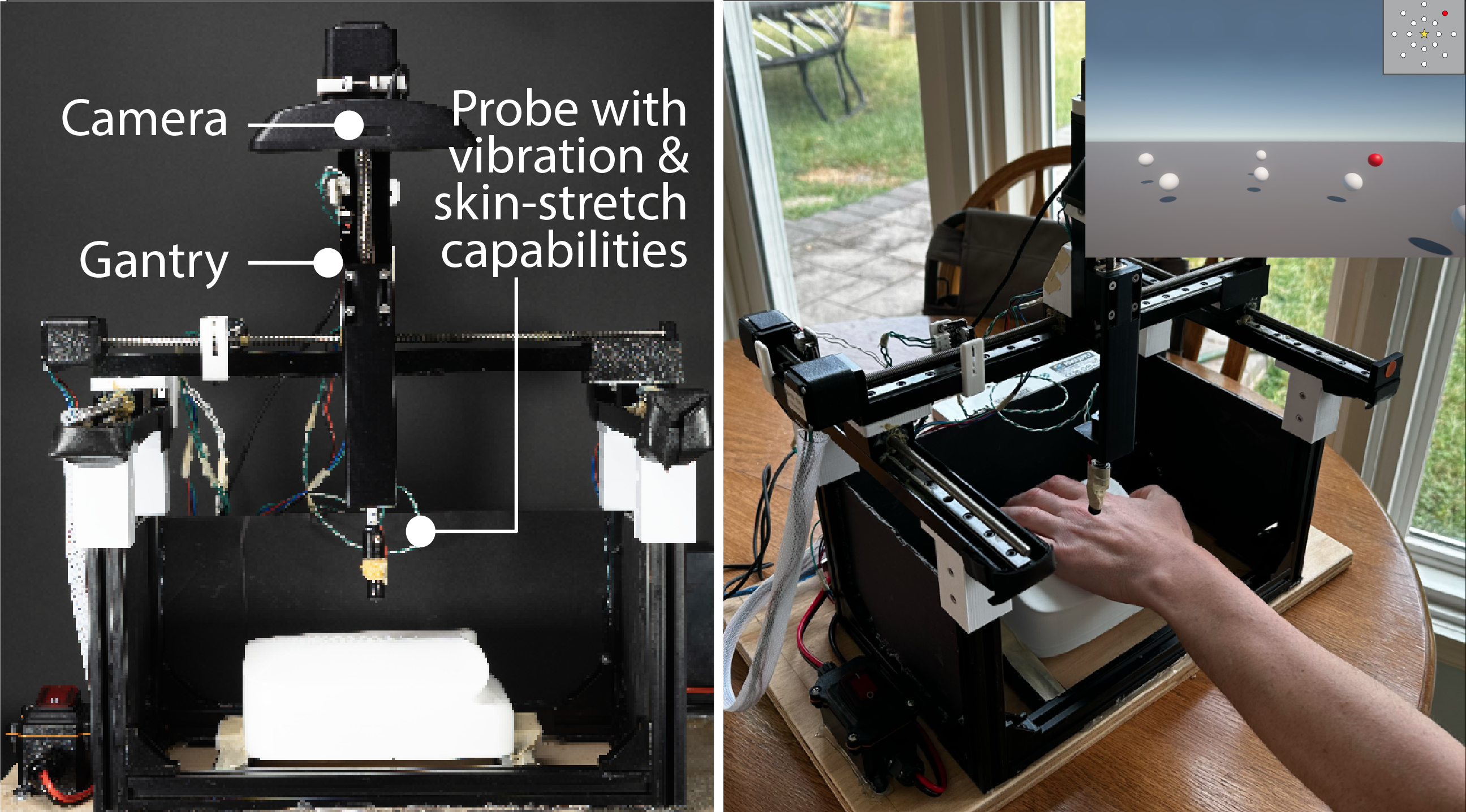 Comparing Vibrotactile and Skin-Stretch Haptic Feedback for Conveying Spatial Information of Virtual Objects to Blind VR Users