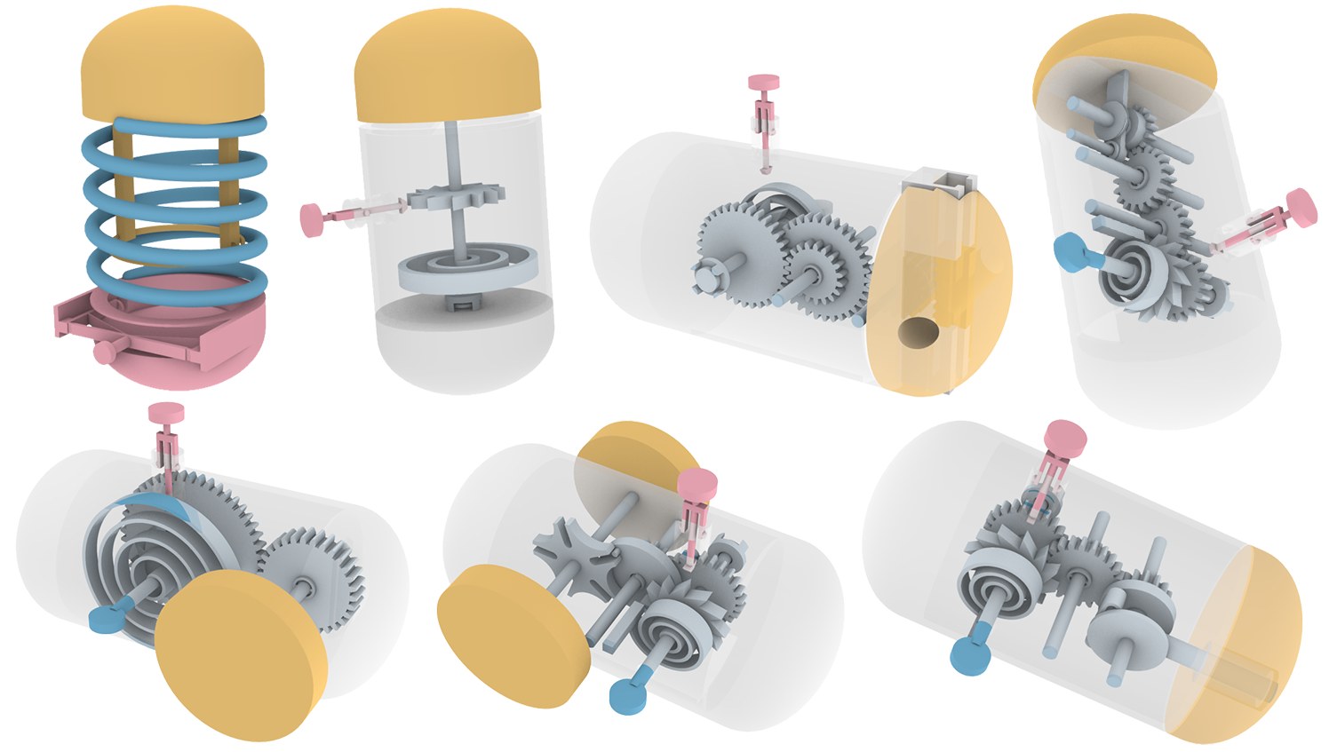 Kinergy: Creating 3D Printable Motion using Embedded Kinetic Energy